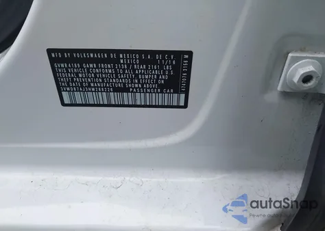 2017 Volkswagen Jetta 1.4T Se from USA, damaged, VIN 3VWDB7AJ3HM288226